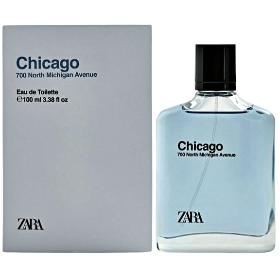 Zara Chicago Perfume for Men Grapefruit Labdanum and Musk Eau de Toilette 100ml (3.38 fl. oz.)
