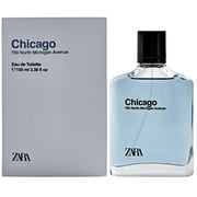 Zara Chicago Perfume for Men Grapefruit Labdanum and Musk Eau de Toilette 100ml 3.38 fl. oz.