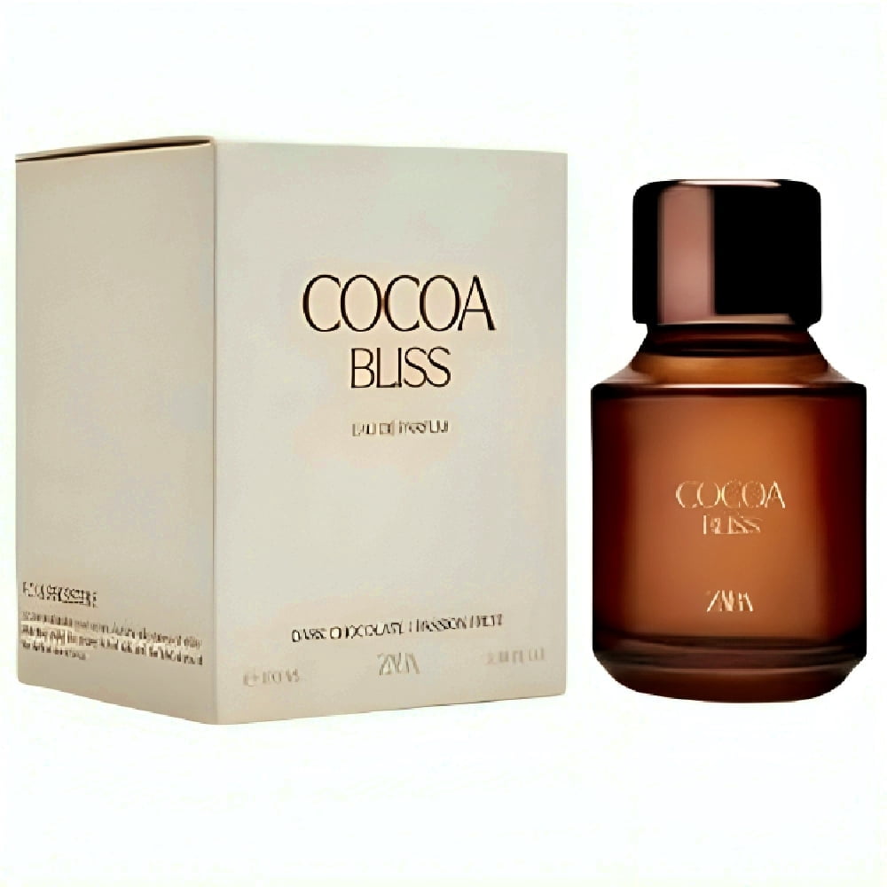 Zara Cocoa Bliss Perfume for Women Irresistible Luxurious Fragrance with Exotic Passionfruit Juicy Peach Bold Dark Chocolate Creamy Vanilla Silky Whipped Cream Eau de Parfum 100ml (3.4 fl. oz.)