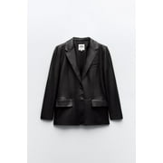 Zara FAUX LEATHER MENSWEAR STYLE BLAZER Size Small 4432/710/800 New With Tags