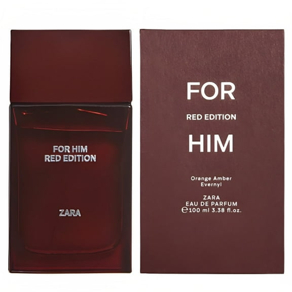 Zara For Him Red Edition Cologne for Men EDT Eau De Toilette 100 ML (3.4 FL OZ)