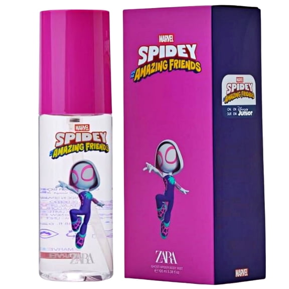 Zara Ghost SpideyMen and His Amazing Friends Body Mist Spray for Kids Fruity Fragrance with Strawberry Lime and Vanilla 100ml (3.4 fl. oz.)