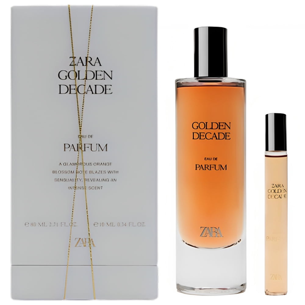 Zara Golden Decade Fragrance Set 80ML (2.7 FL. OZ) + 10ML (0.34 FL. OZ