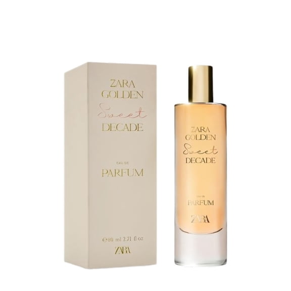 Zara Golden Sweet Decade Perfume for Women Eau de Parfum 80ml (2.72 fl oz) Warm & Rich Fragrance with Tonka & Praline Seductive & Long-Lasting Scent