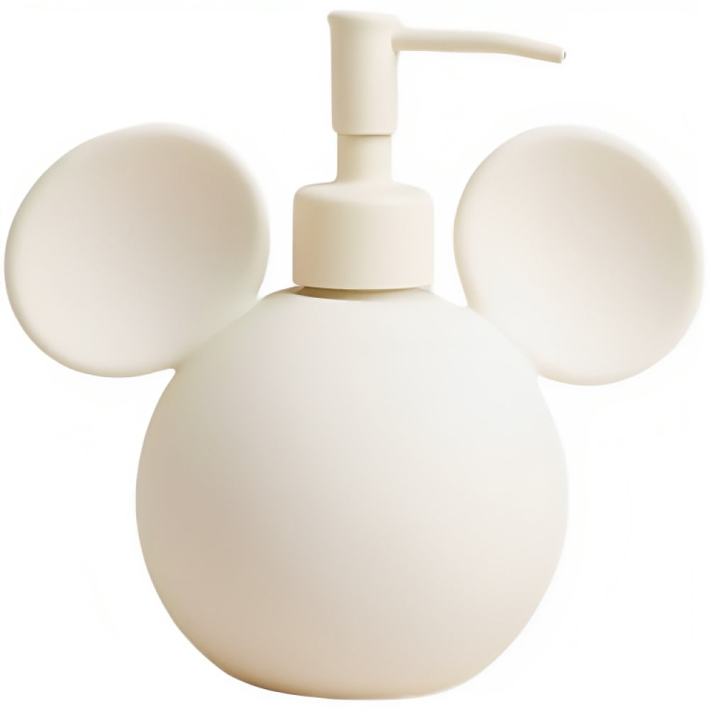 Zara Home Kids Handmade Disney Mickey Mouse Ceramic Soap Lotion Dispenser Refillable Liquid Bath