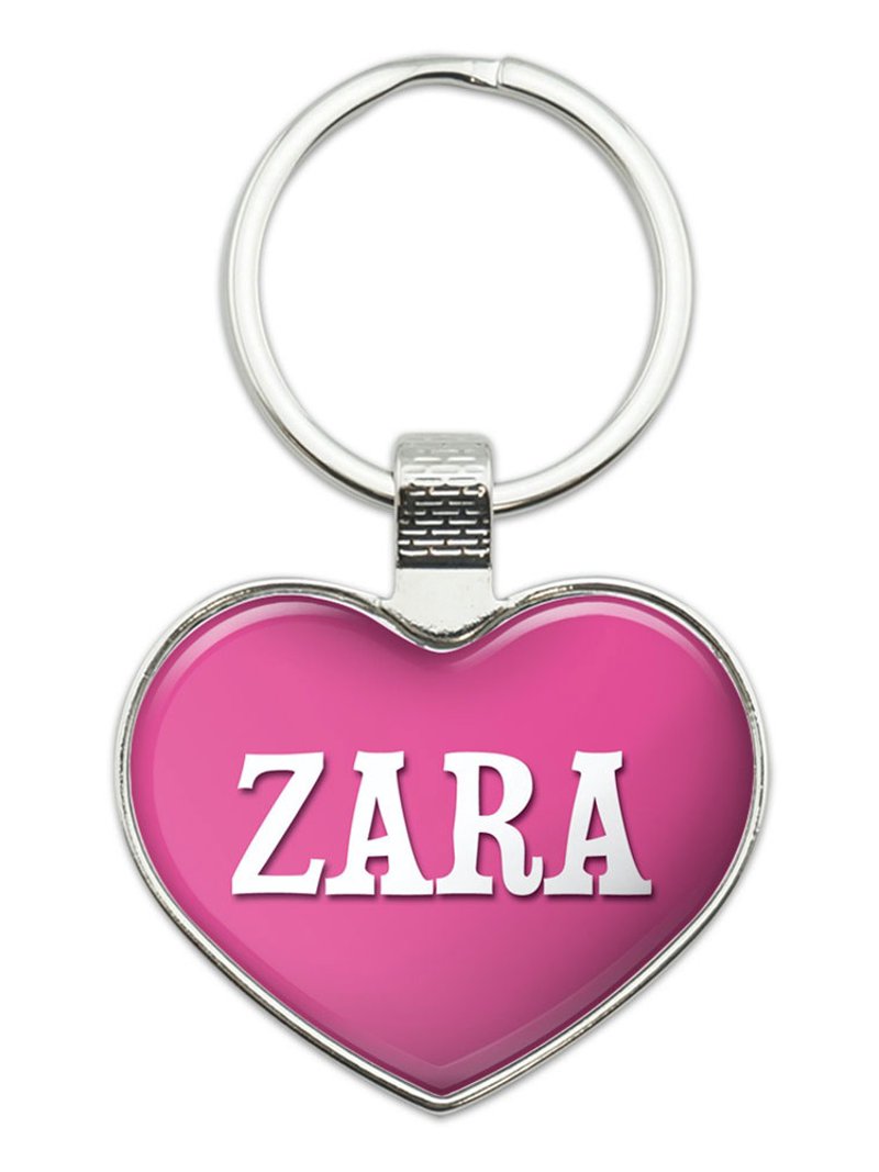 Zara I Love Name Heart Metal Key Chain - Walmart.com display picture 1