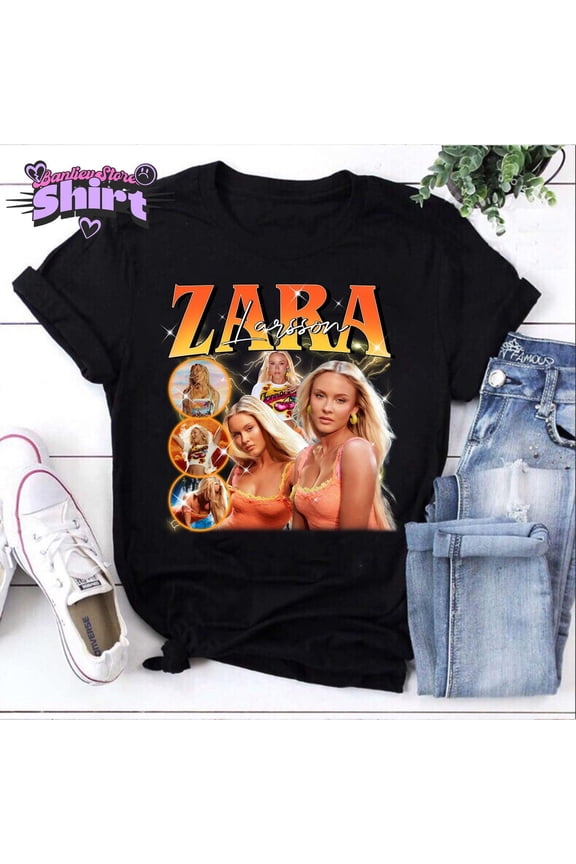 Zara Larsson Retro Shirt, Zara Larsson Sparkle Date Tour 2025 T-shirts, Zara Larsson 90s Bootleg Shirt, Zara Larsson Gift For Fan