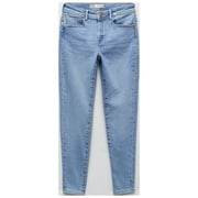 Zara Mid Rise Skinny Leg Ankle Length Stretch Jeans 6147/055/406 Size 8