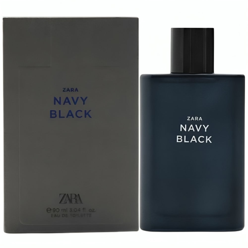 Zara Navy Black Cologne for Men EDT Eau De Toilette 90 ML (3.04 FL OZ)