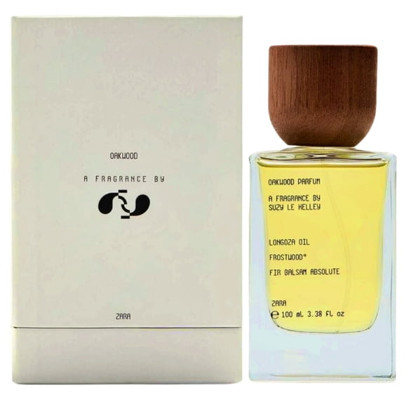 Zara Oakwood Fragrance Perfume for Men Intense Woody Leather with Grapefruit and Orange Blossom Created by Suzy Le Helley for ZARA Origins Eau de Parfum 100 ML (3.4 fl. oz.)