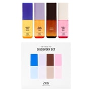 Zara Online Exclusive Discovery Set Body Mist for Women Gourmand Fragrance Collection for Body & Hair, Cocoa Sunset, Aquatic Tidal Dream, Bubble Gum Baby & Solar Summer Skin 4x75ML 2.53 fl oz