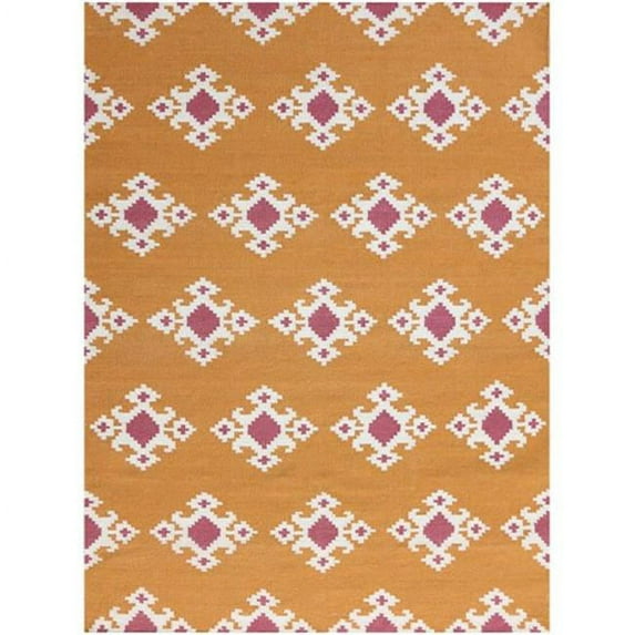 Zara Orange 2 ft. x 3 ft. Rectangle Area Rug