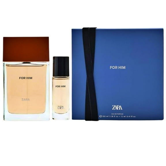 Zara For Him Perfume for Men Elegant and Intense Fragrance Set Long Lasting Limited Edition Ideal for Daily Wear Travel or Gift Eau de Toilette 100 ML (3.38 fl oz) + 12 ML (0.41 fl oz)