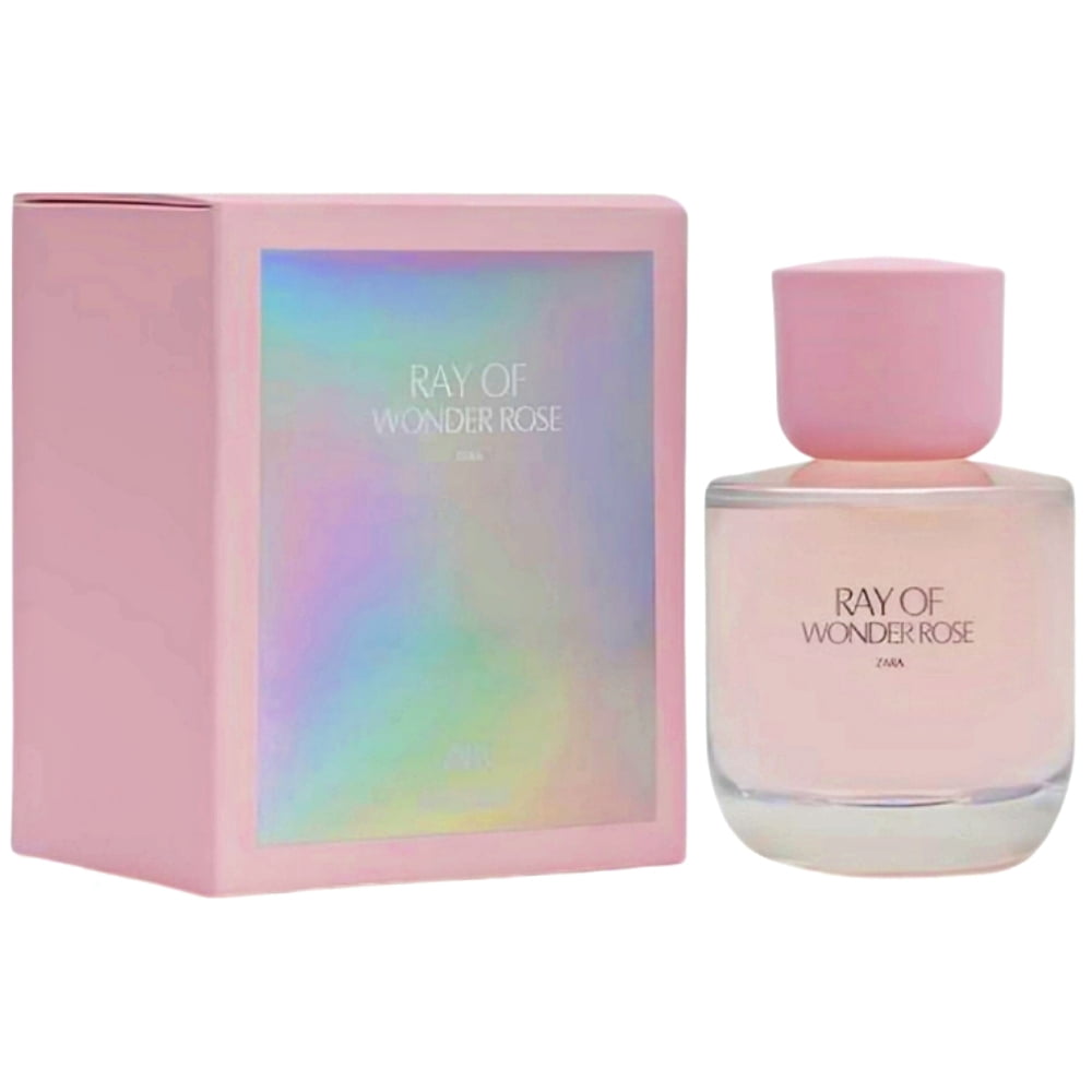 Zara Ray of Wonder Rose Limited Edition Perfume for Women Juicy Lychee Peony Praline and Amber Scent Eau de Parfum 90ml (3.04 fl. oz.)