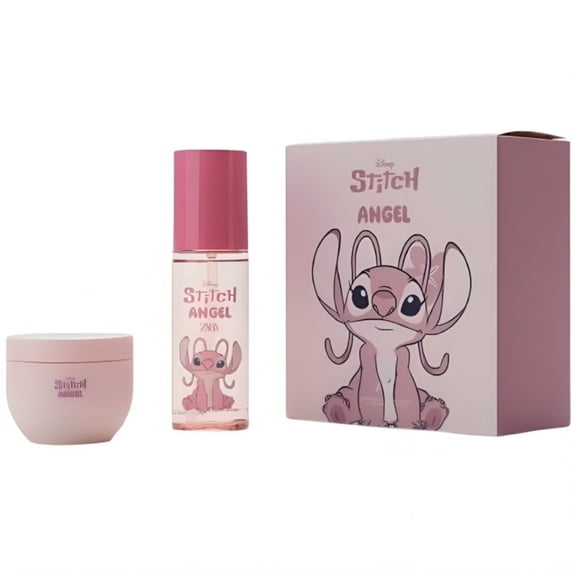 Zara Stitch Angel Disney Body Mist & Body Lotion for Kids Fruity Sweet Scent Set (100ml + 150ml) (3.4 fl. oz + 5.07 fl. oz)