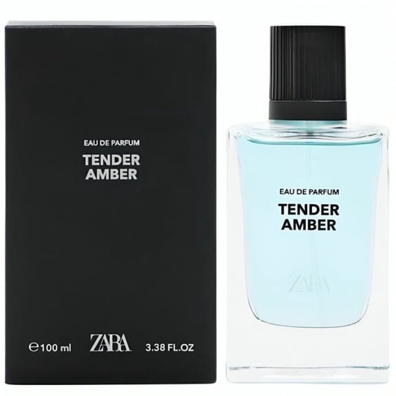Zara Tender Amber Cologne for Men EDP Eau De Parfum Warm Amber and Floral Sophistication 100 ML (3.4 FL OZ)