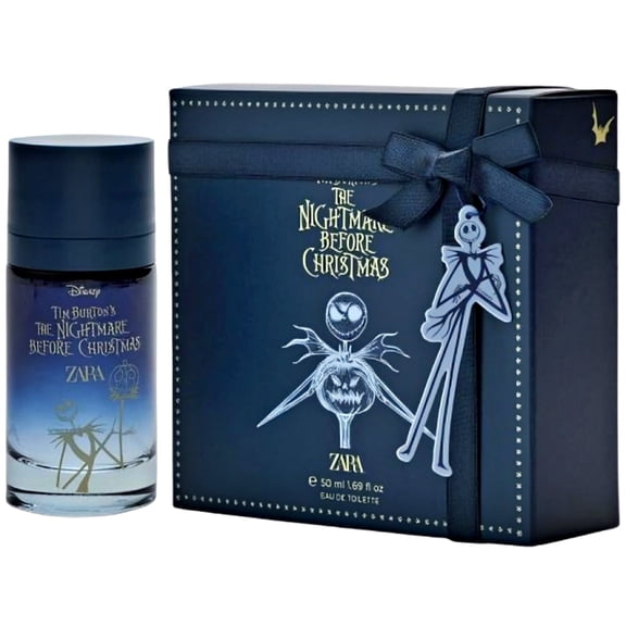 Zara Tim Burtons The Nightmare Before Christmas Perfume for Kids Gourmand Fragrance with Musk Sandalwood and Sweet Popcorn Notes Eau de Toilette 50ml (1.69 fl. oz.)