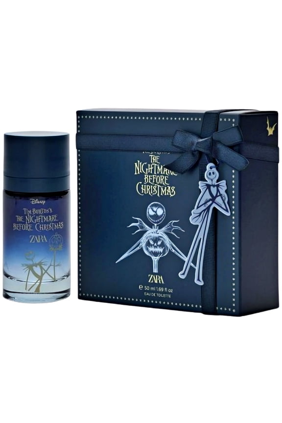 Tim Burtons The Nightmare Before Christmas Perfume for Kids Gourmand Fragrance with Musk Sandalwood and Sweet Popcorn Notes Eau de Toilette 50ml (1.69 fl. oz.)