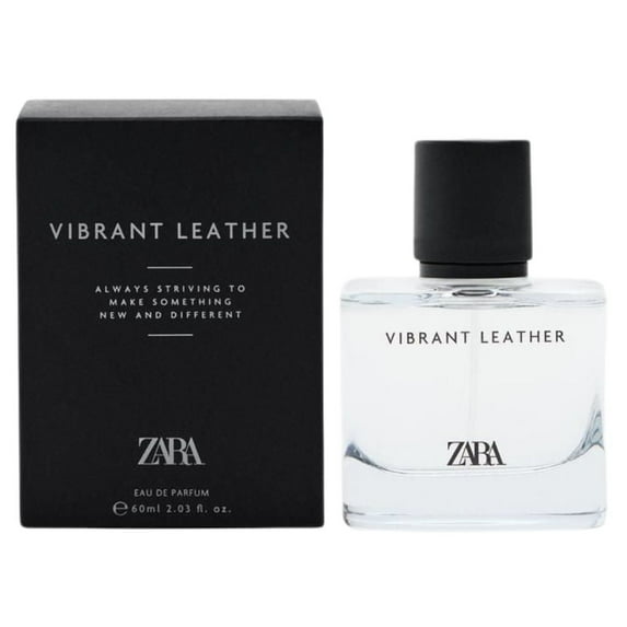 Zara Vibrant Leather EDP Eau De Parfum Cologne for Men 60 ML (2.03 FL. OZ)