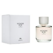 Zara Wonder Rose Womens Perfume EDT Eau De Toilette 90 ML 3.04 FL OZ A Fruity Blend of Peach, Red Berries & Jasmine with Coconut-Vanilla Cream