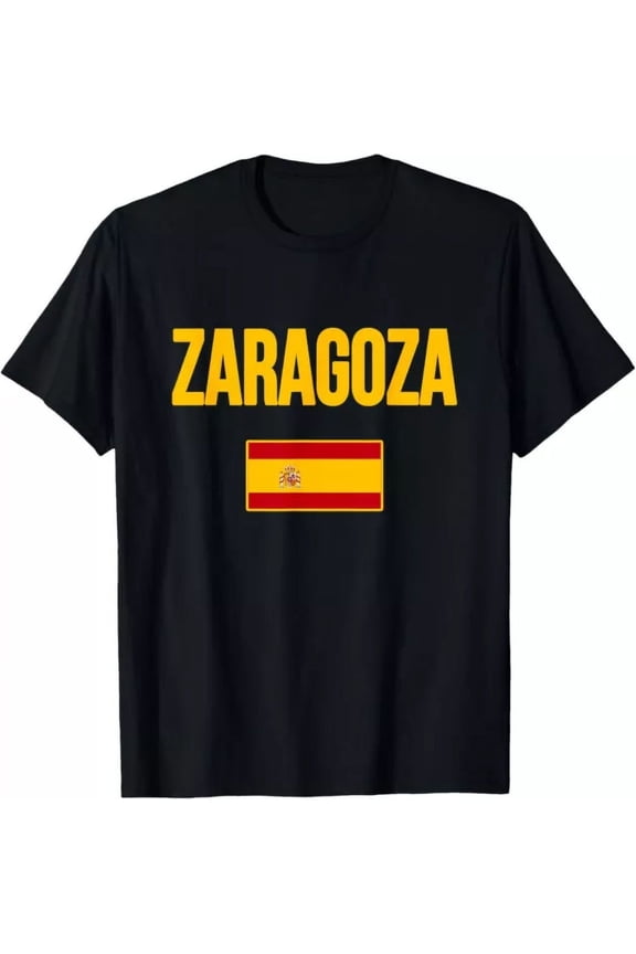 Zaragoza Spain T-Shirt Spanish Flag Espana Tourist Souvenir