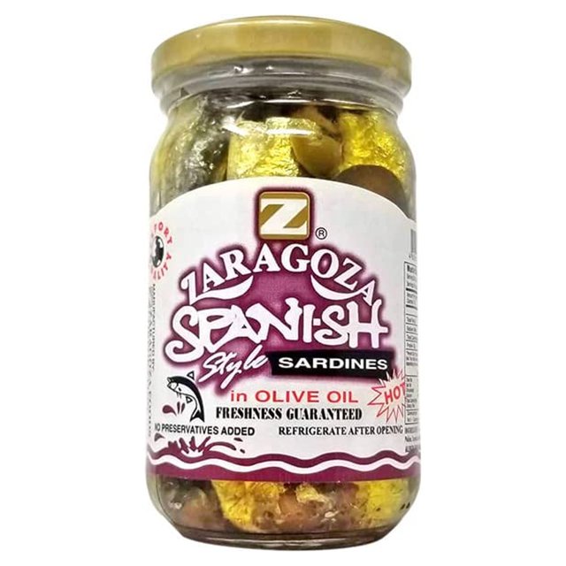 Zaragoza Spanish Sardines in Olive Oil Hot 220g, Pack of 1