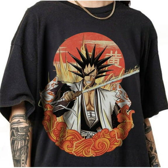 Zaraki Kenpachi Captain T-shirt, Bleach Manga Anime Shirt