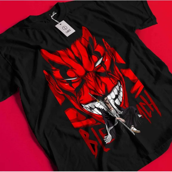 Zaraki Kenpachi Shirt Bleach Anime Tshirt Ichigo Bankai T-Shirt Aizen Yhwach Tee