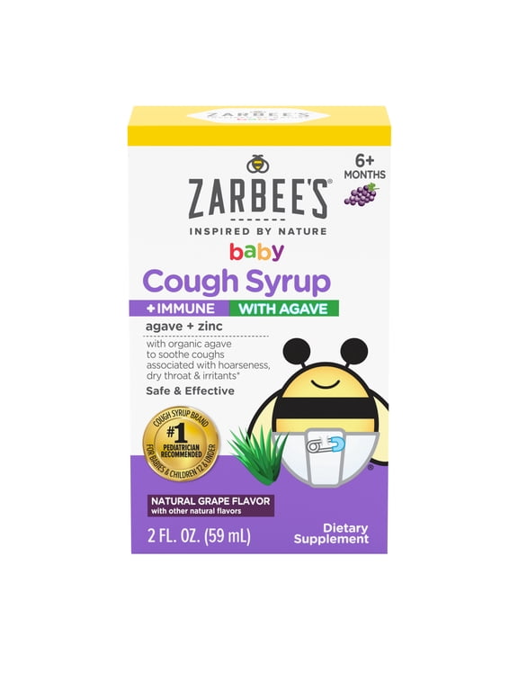 Baby Agave Cough Syrup + Immune Support*, Grape, 2 fl. oz