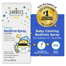 Zarbee's Baby Sleep Spray, Calming Bedtime Spray with Natural Lavender and Chamomile to Help InfantNighttime Routine, 2oz Bottle