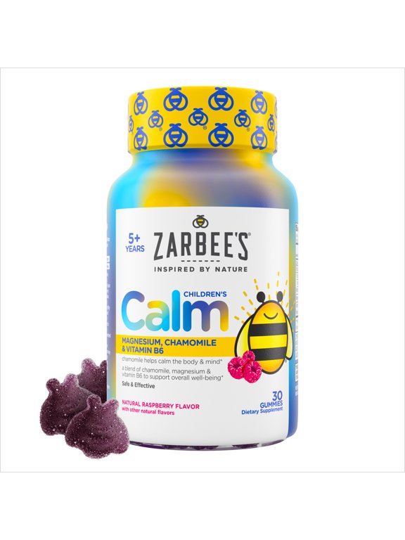 Children's Calm Gummies, Natural Raspberry Flavor, 30 Count