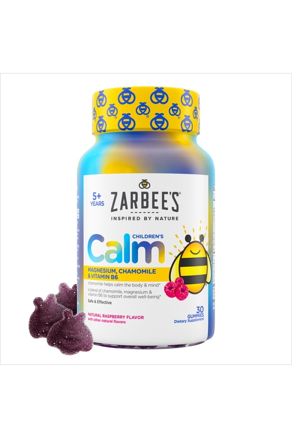 Children's Calm Gummies, Natural Raspberry Flavor, 30 Count