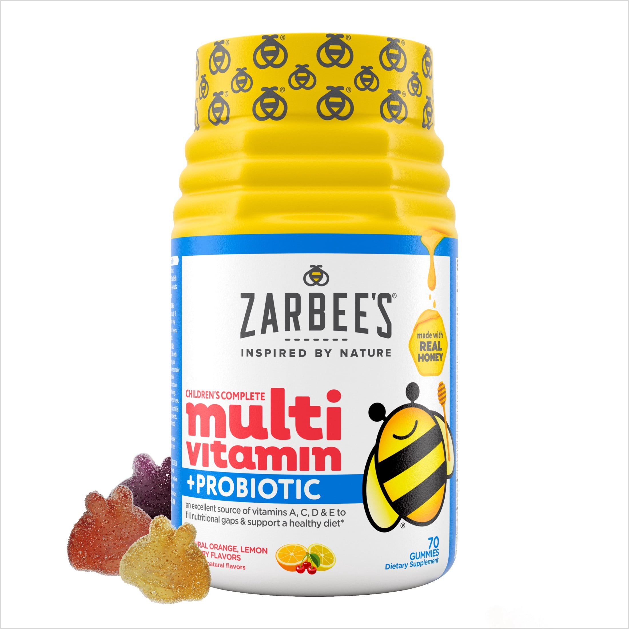 Zarbee's Children's Complete Multivitamin + Probiotic Gummies, 70 Count