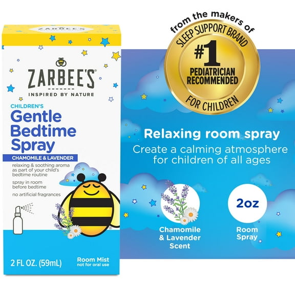 Zarbee's Children's Gentle Bedtime Room Spray, Lavender, 2 fl. oz