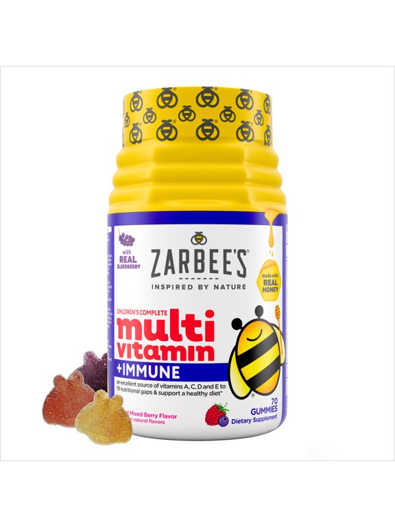 Childrens Multivitamin + Immune Gummies, Berry, 70 Count