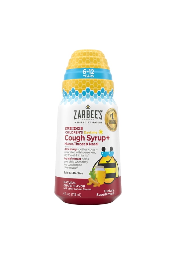 Kid's All-in-One Day Cough + Mucus, Throat, & Nasal, 4 fl. oz