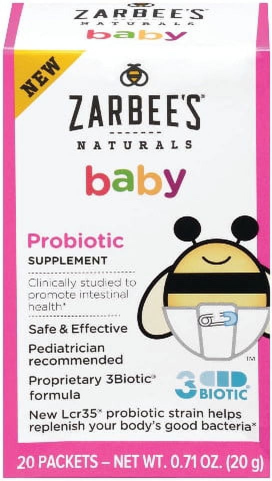 Zarbee's Naturals Baby Probiotic Supplement Packets 20 ct Box