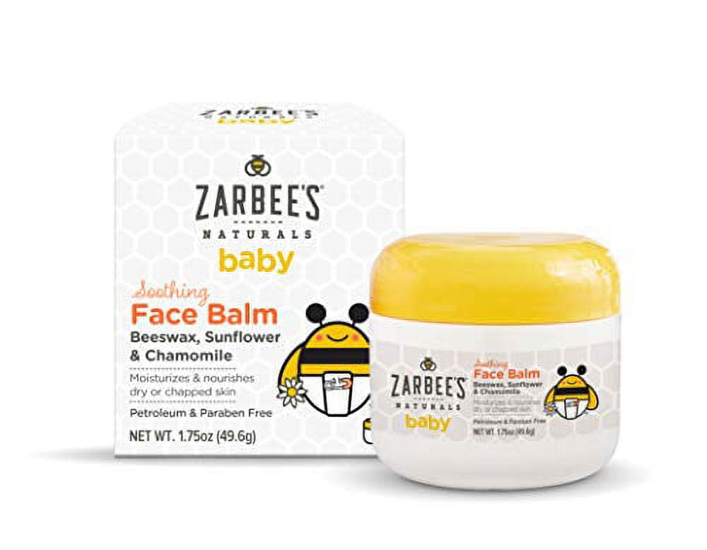 Zarbee's Naturals Baby Soothing Face Balm, Beeswax, Chamomile, 1.75