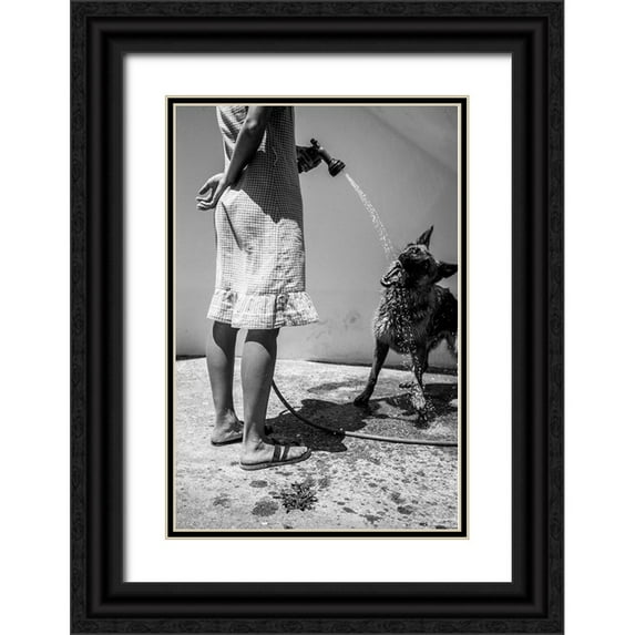 Zarco, Antonio 23x32 Black Ornate Wood Framed with Double Matting Museum Art Print Titled - Invaders Must Die