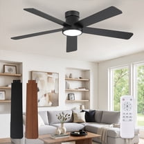 Zild Fans Zardon 52in Ceiling Fans with Light and Remote Control, Reversible ...