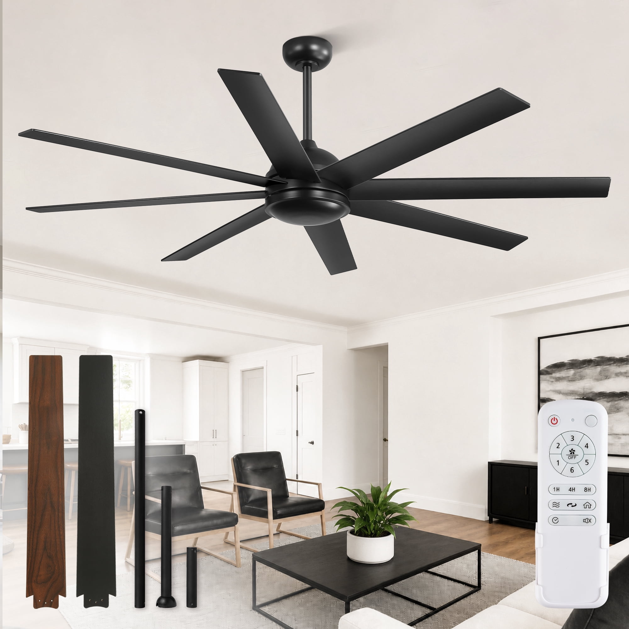 Hampton Bay Glendale 42 in. LED Indoor White Ceiling Fan with