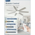 thumbnail image 1 of Zardon 72 Inch Golden Eagle Flush Mount Ceiling Fan with Light & Remote, Sand Gray 7-Blade, 1 of 5