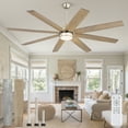 thumbnail image 1 of Zardon 72in Ceiling Fans with Light & Remote Control, Large Farmhouse Ceiling Fans with Reversible 6-Speed for Indoor, Silver, 1 of 10