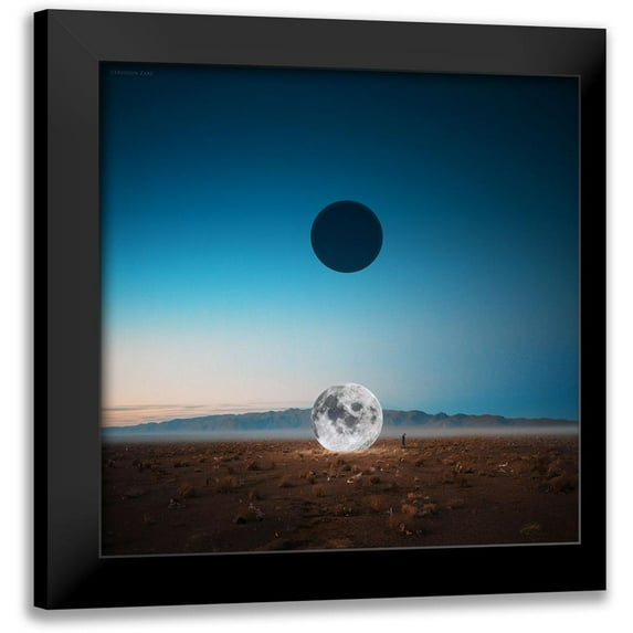 Zare, Hossein 20x20 Black Modern Framed Museum Art Print Titled - Drop