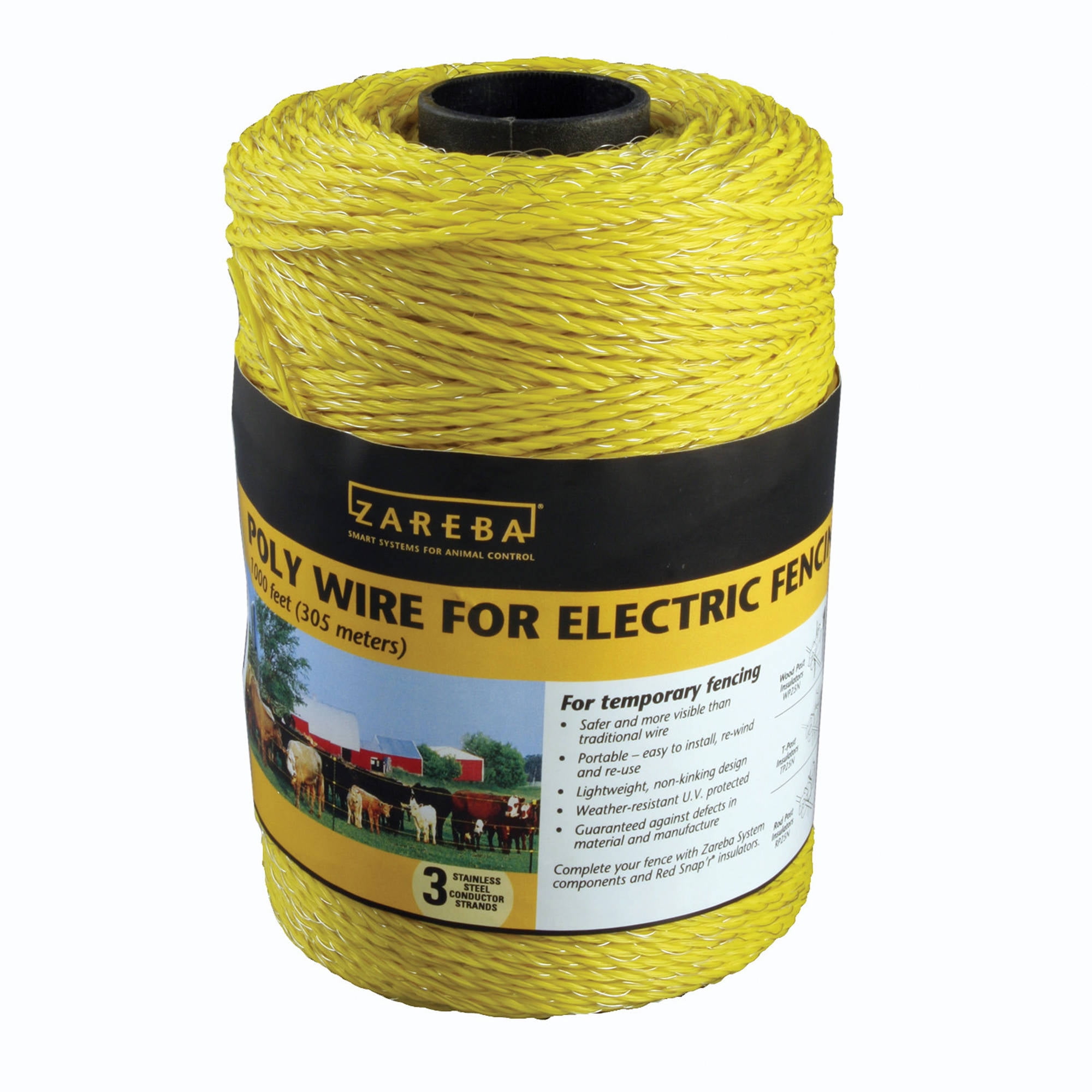Zareba 1,000' 3-Strand Poly Wire - Walmart.com