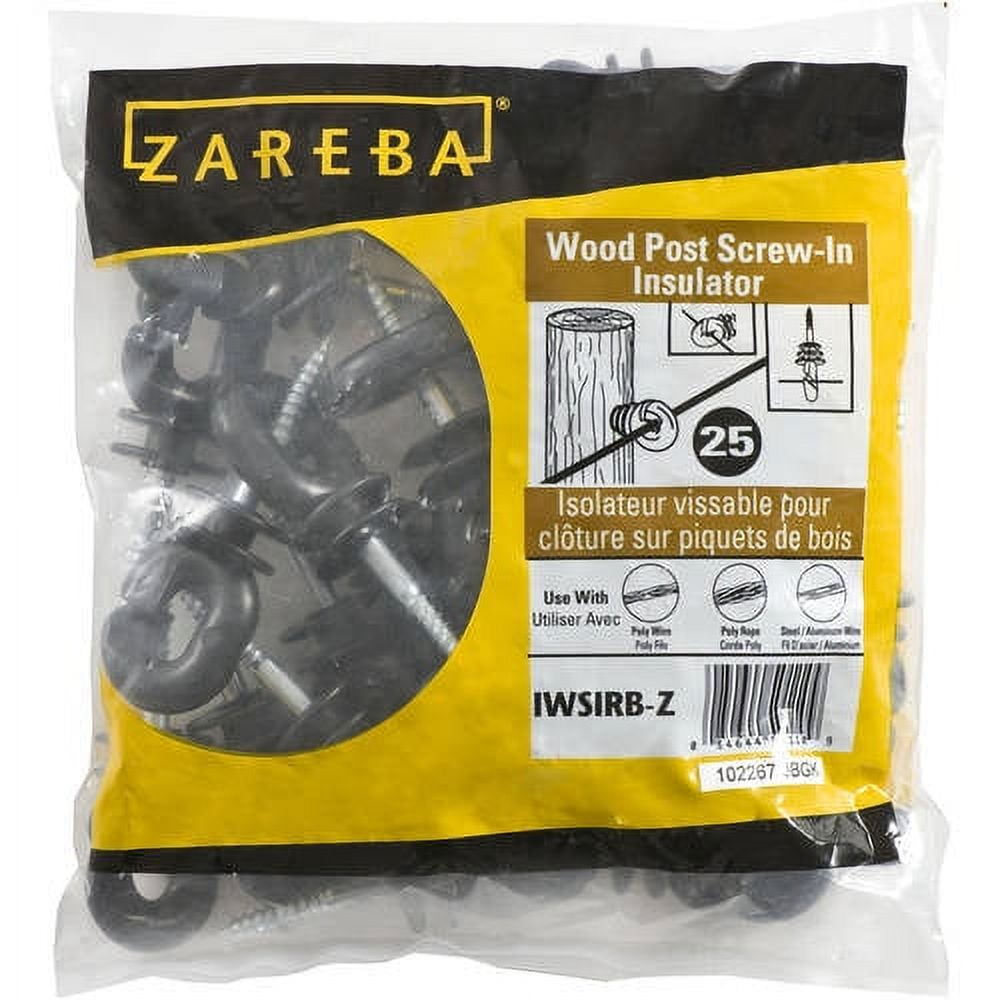 Zareba 25-Count Black Ring Insulator