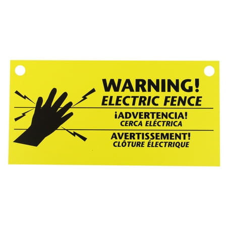 Zareba 3-Pack Electric Fence Warning Signs
