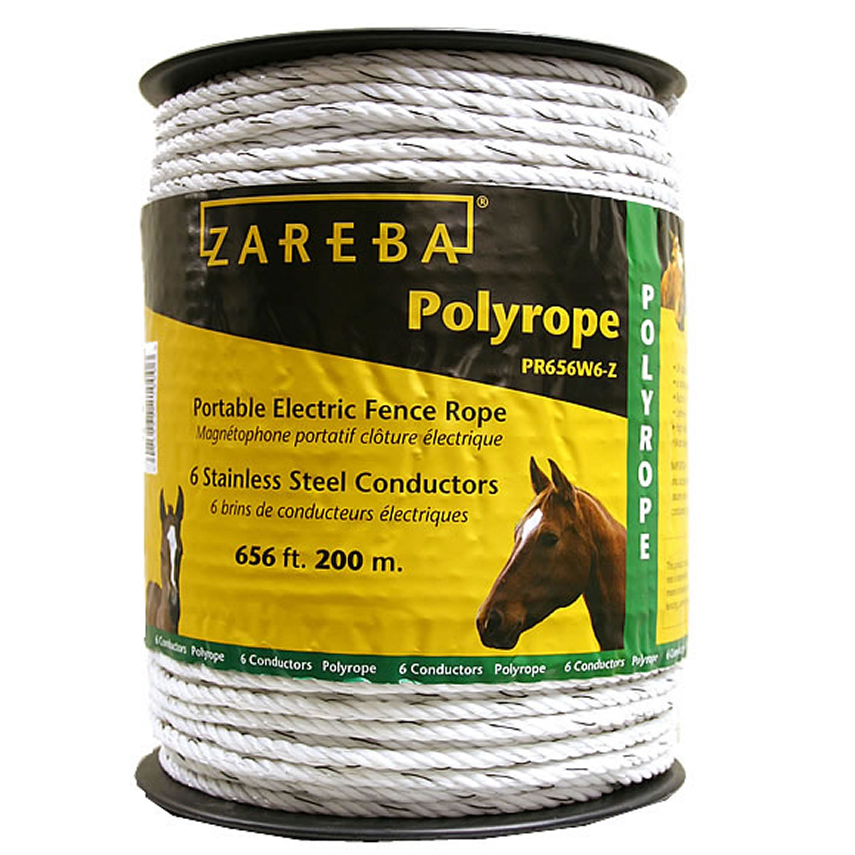 White Poly Rope Zareba 656 ft. White Poly Rope - Walmart.com