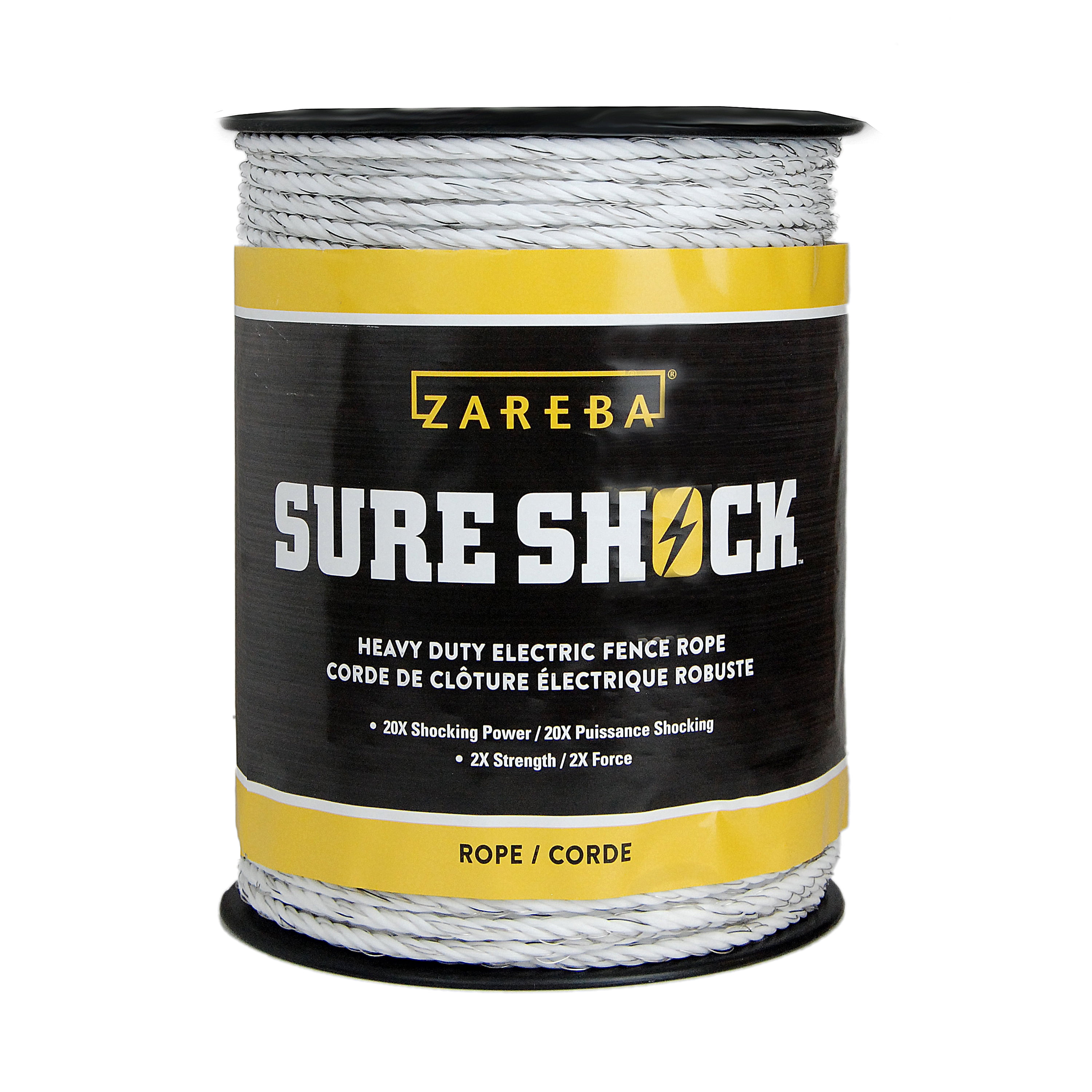 Free Shipping! Zareba® Heavy-Duty Sure Shock Polyrope – 656 feet of 8mm ...