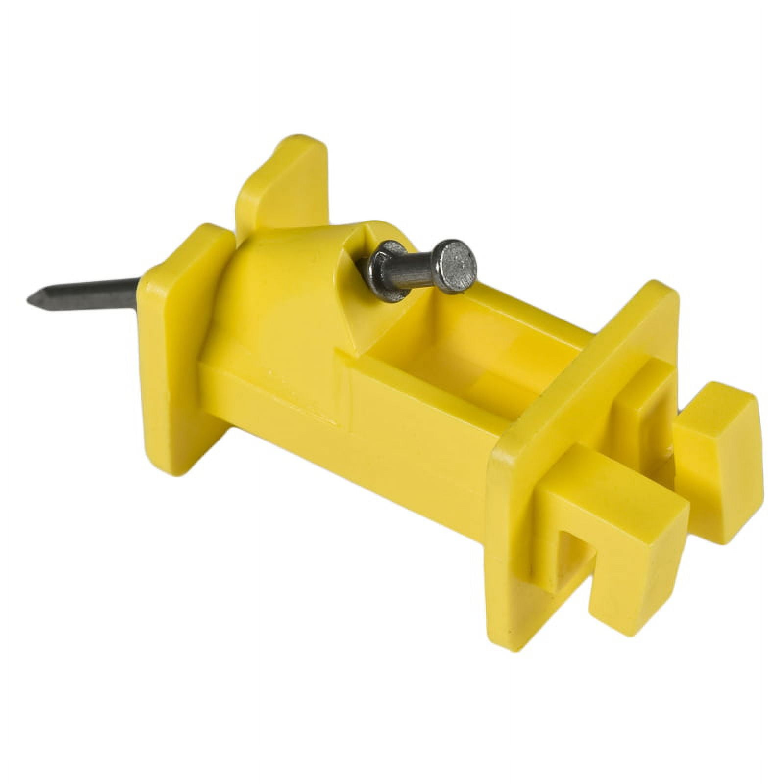 Zareba Slant Nail Insulator Yellow - 25-pack